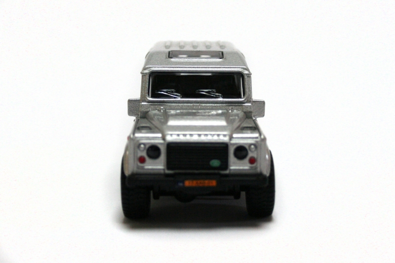 White Land Rover Defender Die Cast Model Front